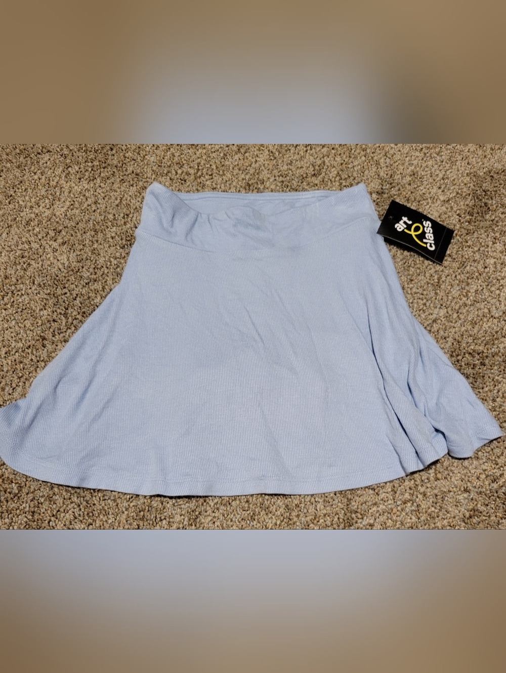 art class Light Blue Ribbed Girls' Skort Size 6/7